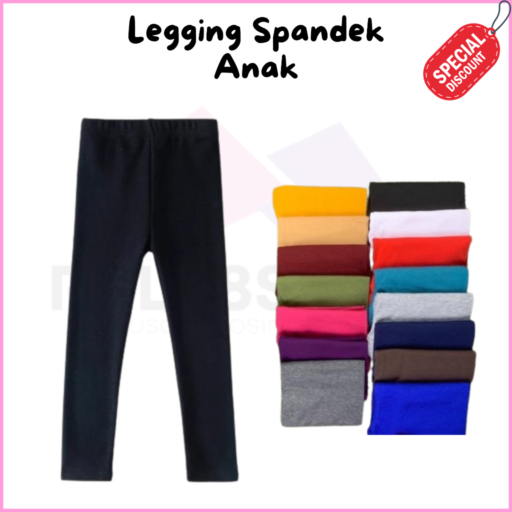 Legging Anak Usia 6- 12Tahun/ Legging Anak Panjang/ Legging Anak Polos/ legging anak perempuan