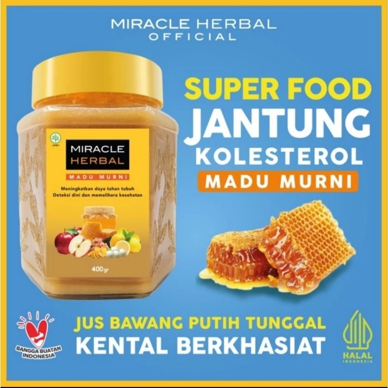 

MIRACLE HERBAL KEMASAN 400ML MADU BIASA