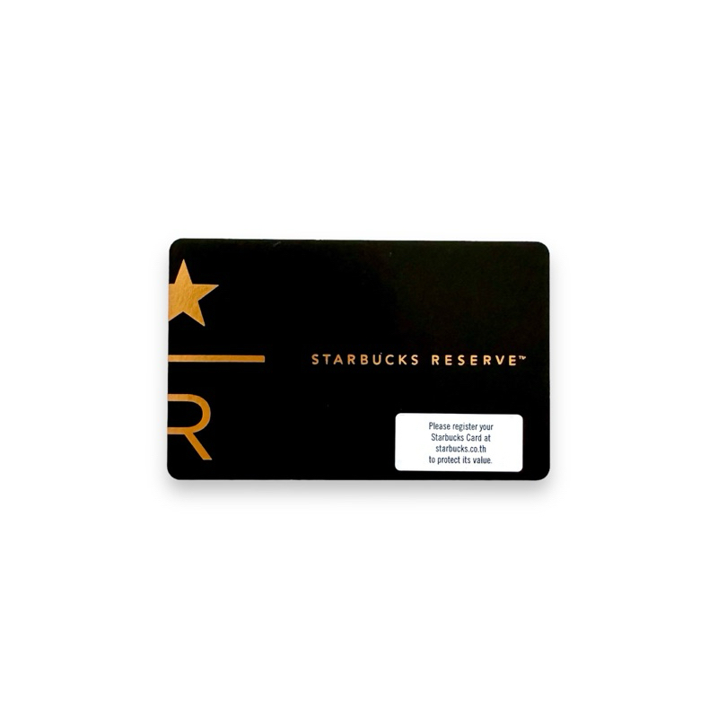 Starbucks Card Reserve Black Kartu Paper Thailand