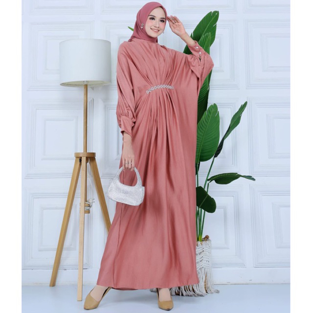 Sabrina Kaftan | Kaftan Mewah Terbaru Kaftan Lebaran 2024 Kaftan Polos Kaftan Elegan Silk