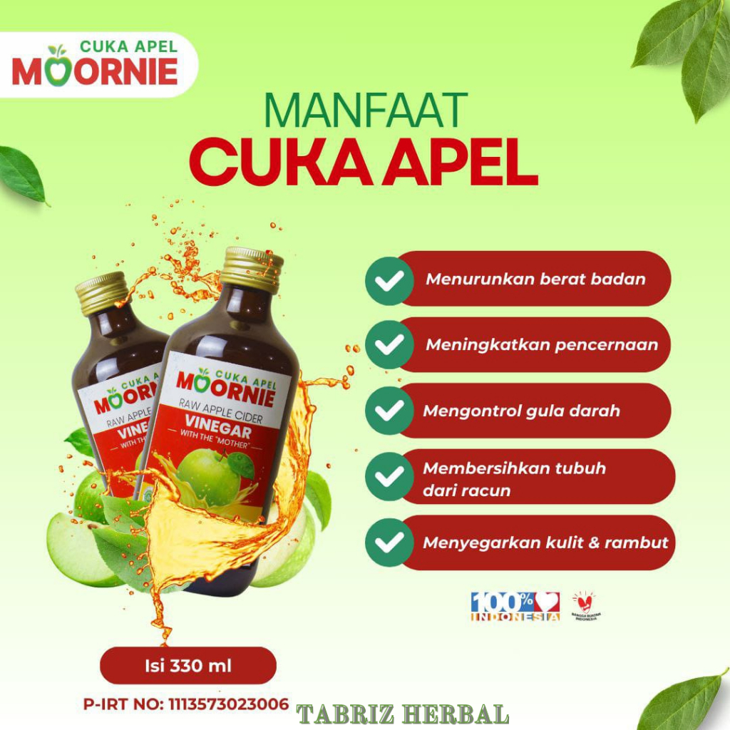 

Cuka Apel Moornie Natural Apple Cider Vinegar Royal Sultan Cuka Apel