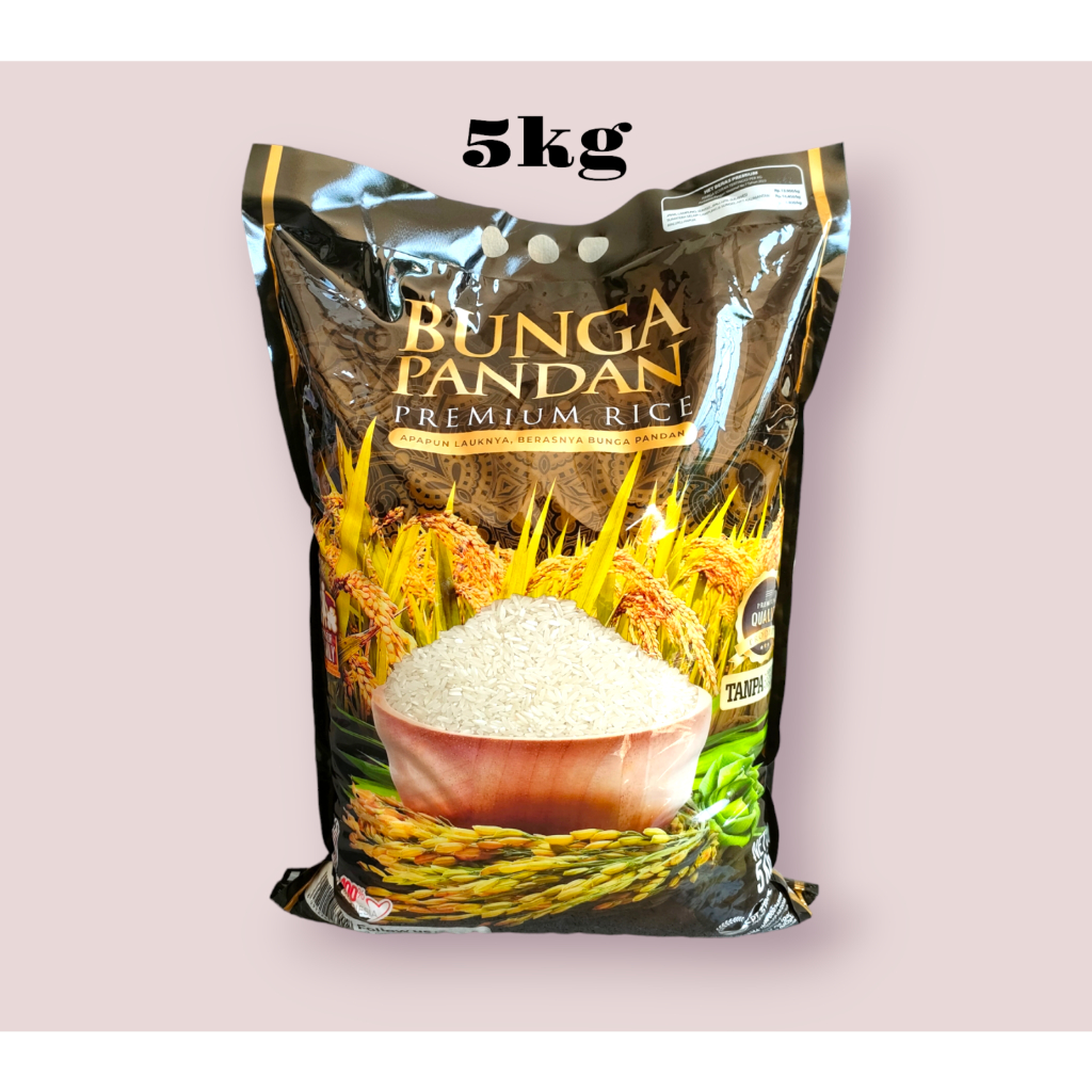 Beras cap Bunga Pandan 5kg (premium rice)