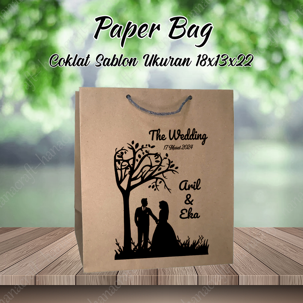 

Paper bag sablon | paper bag custom nama free desain