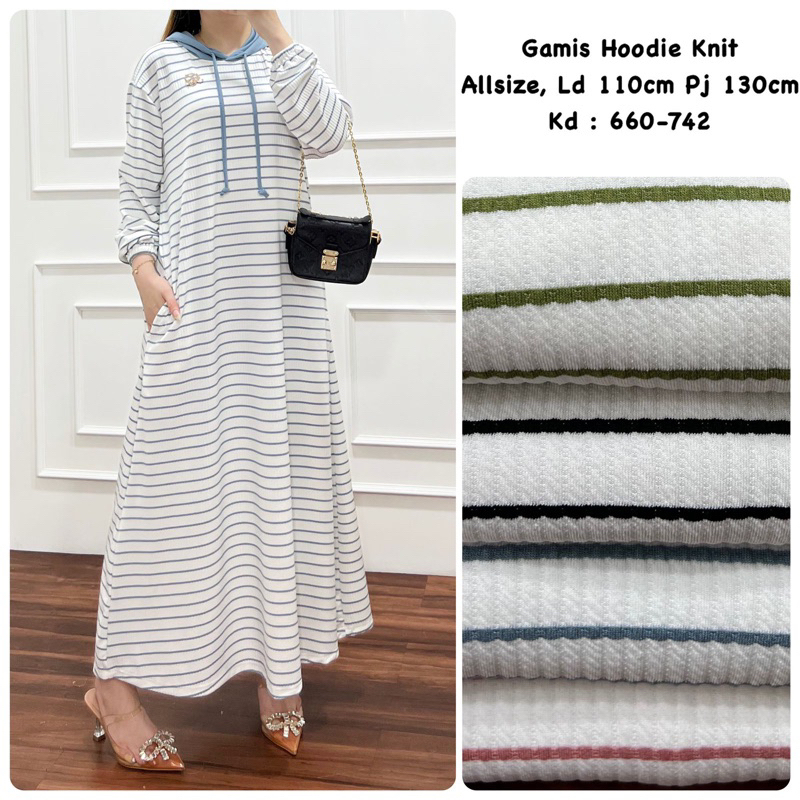 gamis hoddie knit//Dress hoddie iyona