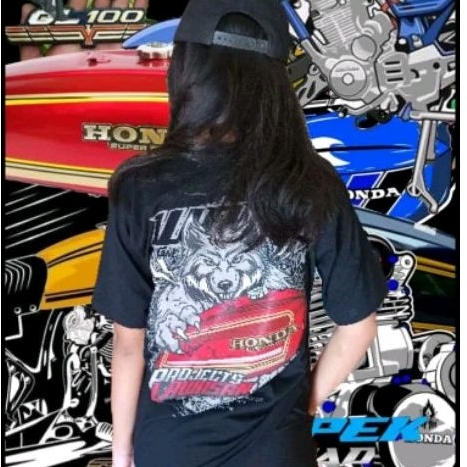 Kaos Honda GL100 gastank project lawasan