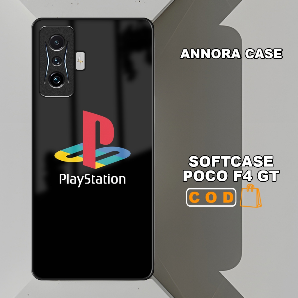 Softcase Playstation Case Pelindung hp Poco F4 / F4 GT Poco M5 Poco M4 Pro Poco C40  Poco M3 Pro 5G 