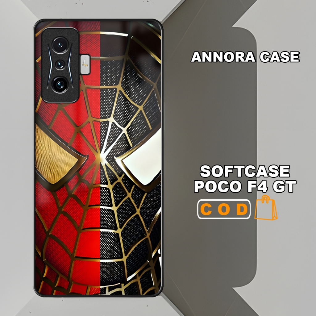 Softcase Sepidermen Case Pelindung hp Poco F4 / F4 GT Poco M5 Poco M4 Pro Poco C40  Poco M3 Pro 5G P