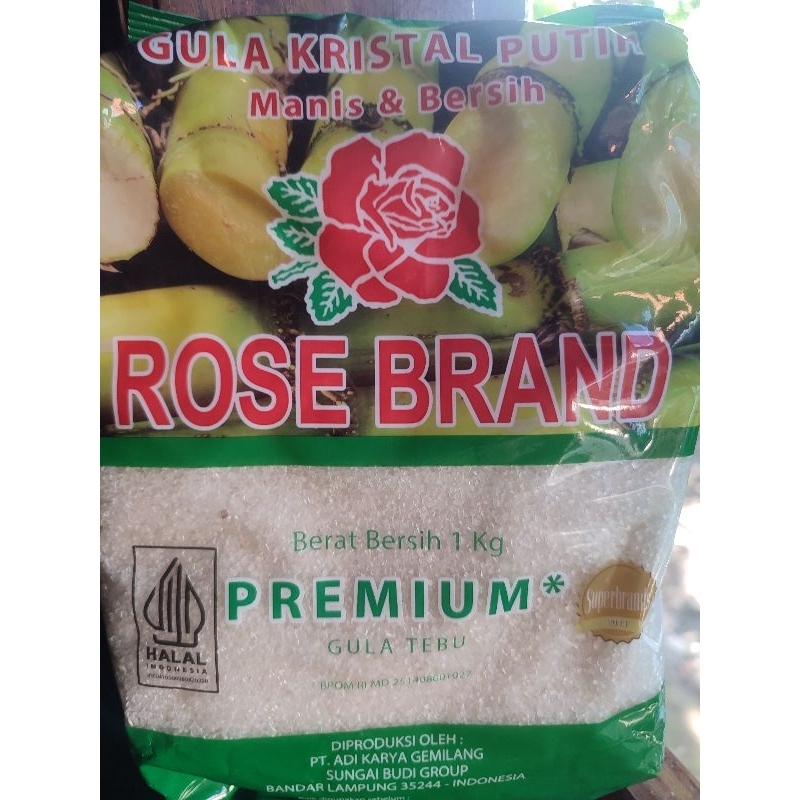 

Gula rose brand premium hijau kuning random