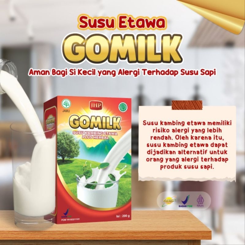

Suplemem Kesehatan Susu Kambing Etawa Gomilk Ori