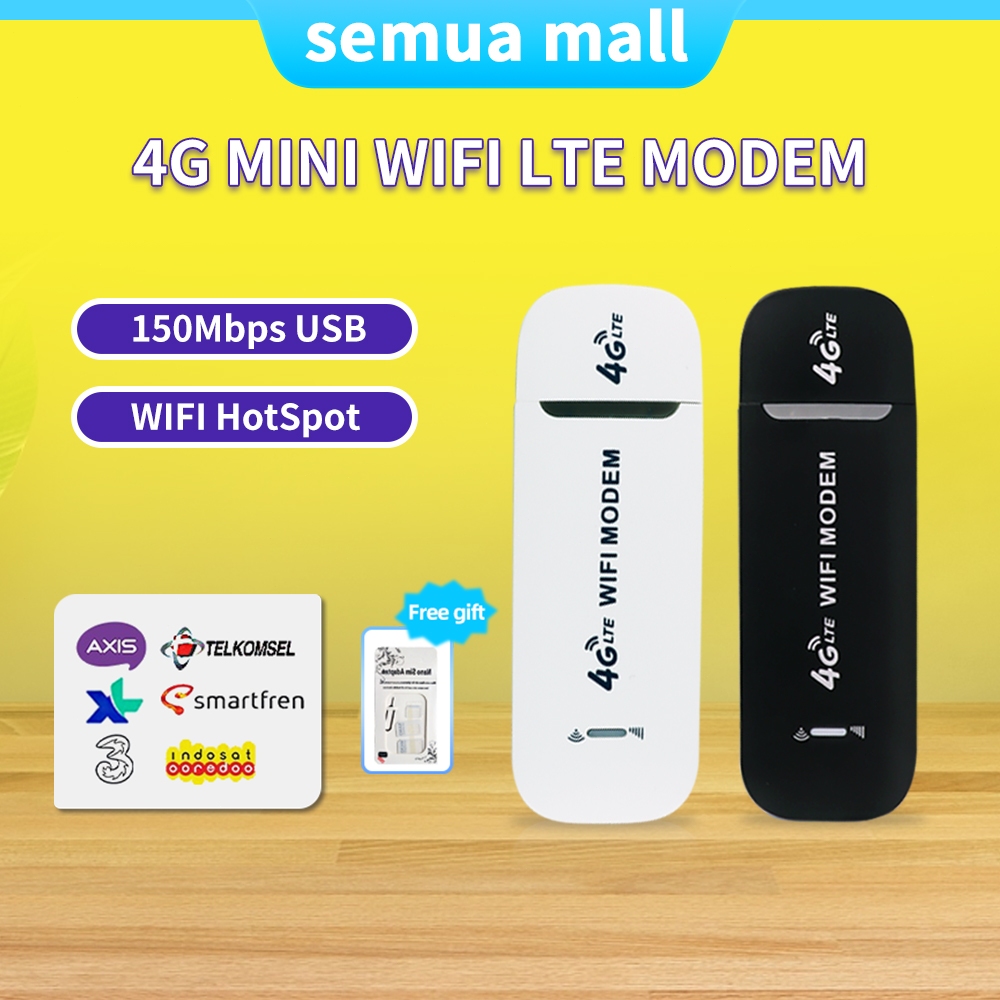 Modem WIFI 4g All Operator Modem Mifi 4G LTE 150 Mbps  Travel WIFI untuk Mobil  Router Portabel  Duk