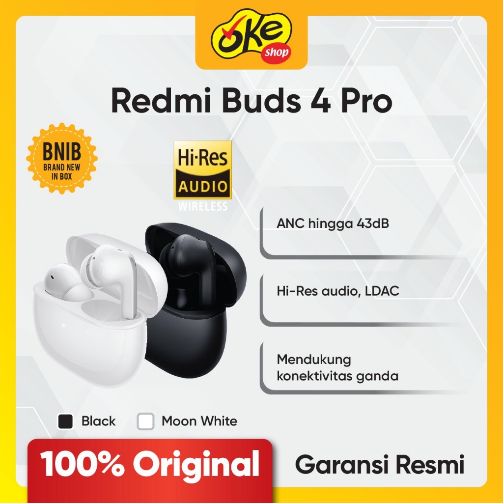 Xiaomi Redmi Buds 4 Pro - Garansi Resmi Xiaomi