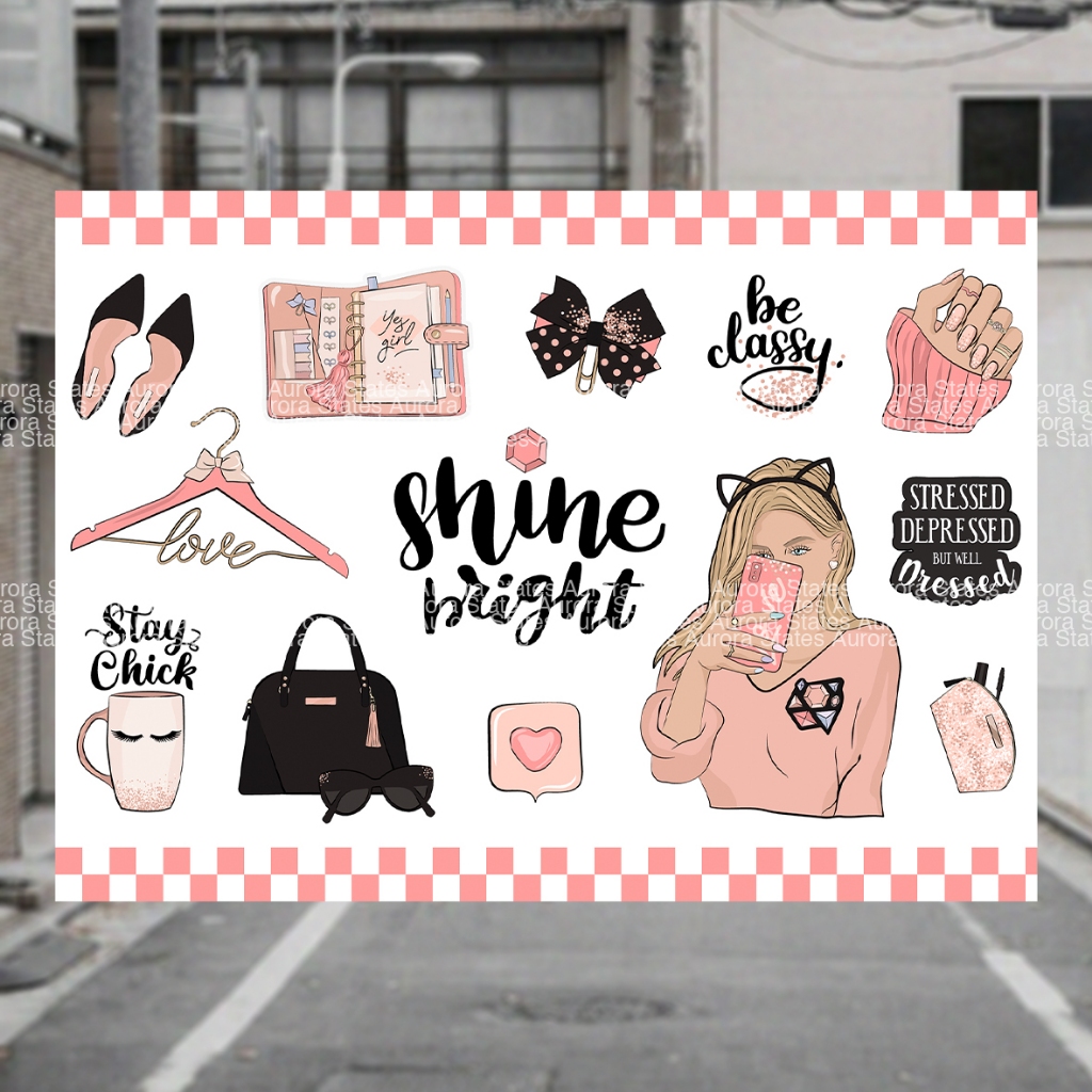 

Sticker Aesthetic Jurnal Kit | Stiker Laptop | Sticker Tumbler | Sticker Girl Power