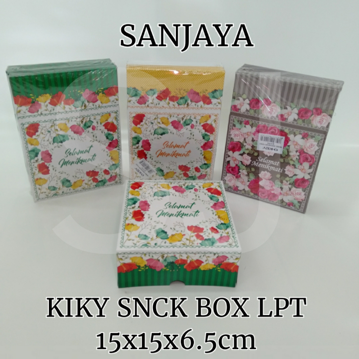 

Kiky Snack Box Lipat / Dus Snack Makanan / Kotak Snack Makanan / Kiky Snck Box Lpt 15x15x6.5Cm