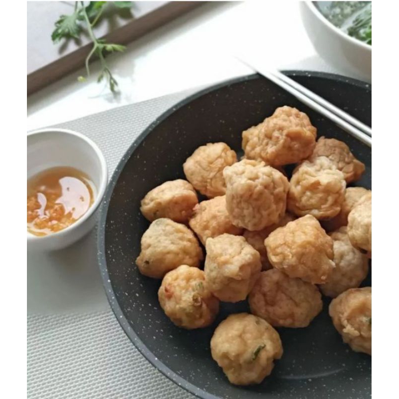 

Frozen bakso Goreng ayam udang TERENAK! 100% Halal! No Pengawet no MSG