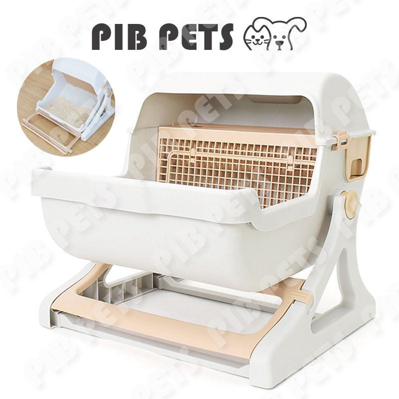 Litter Box Kucing Litter Besar Bak Pasir Kucing Cat Litter Box Toilet Kucing Tempat Pasir Kucing