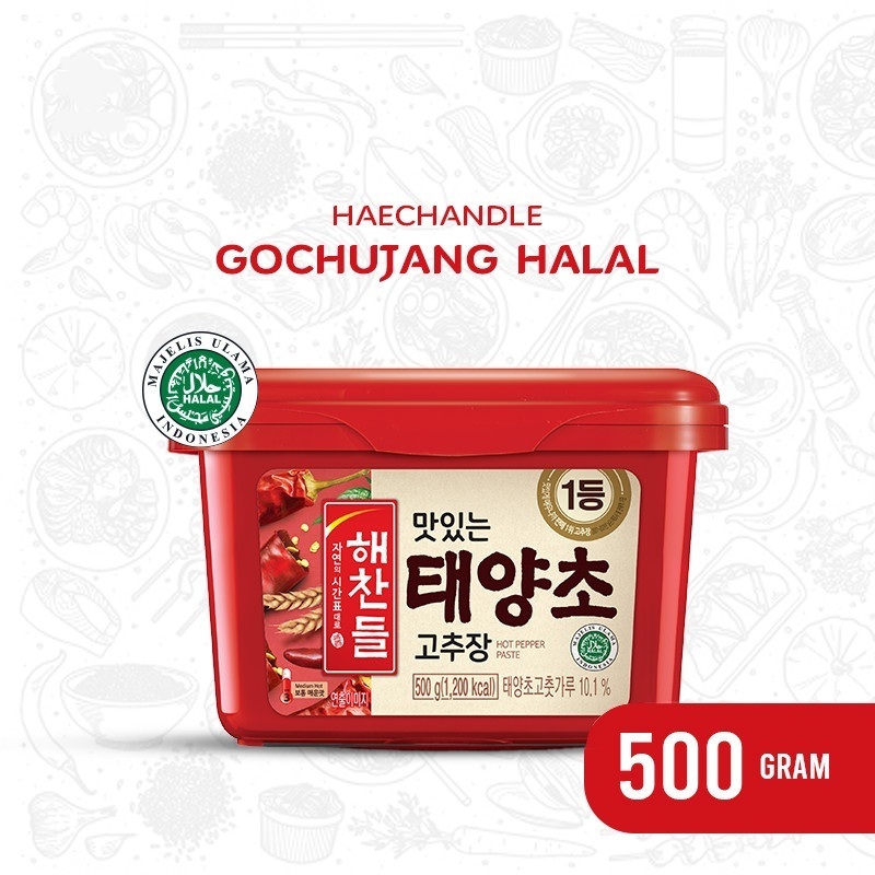 

CJ HAENCHANDLE GOCHUJANG PASTE 500GR WHEAT BASE RED PEPPER PASTA CABAI KOREA