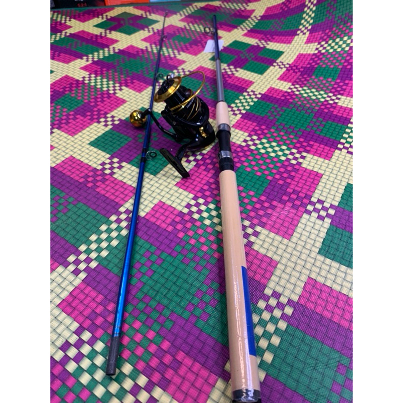 joran cruzar shimano 8-17Lbs set reel zorro 6000