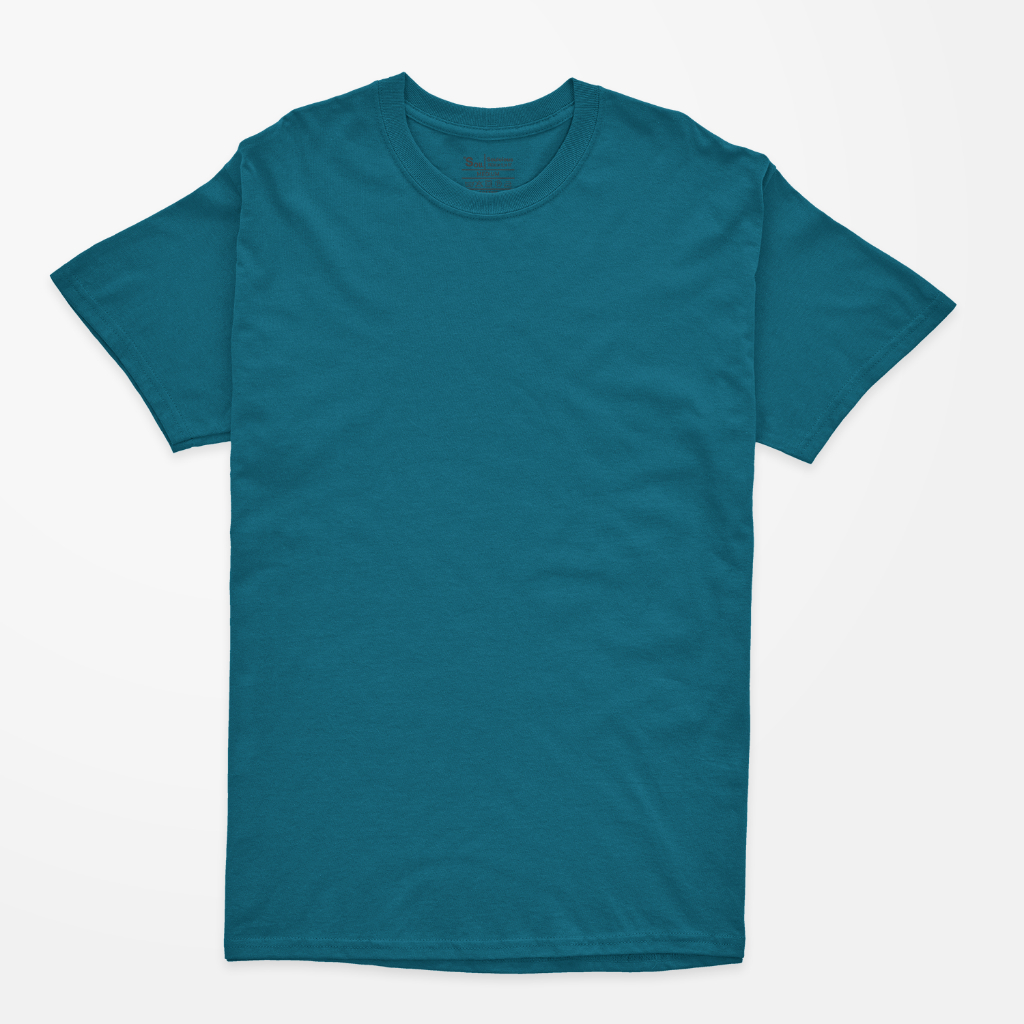 Blank T-shirt Blue Tosca (Kaos Polos Biru Tosca Lengan Pendek)