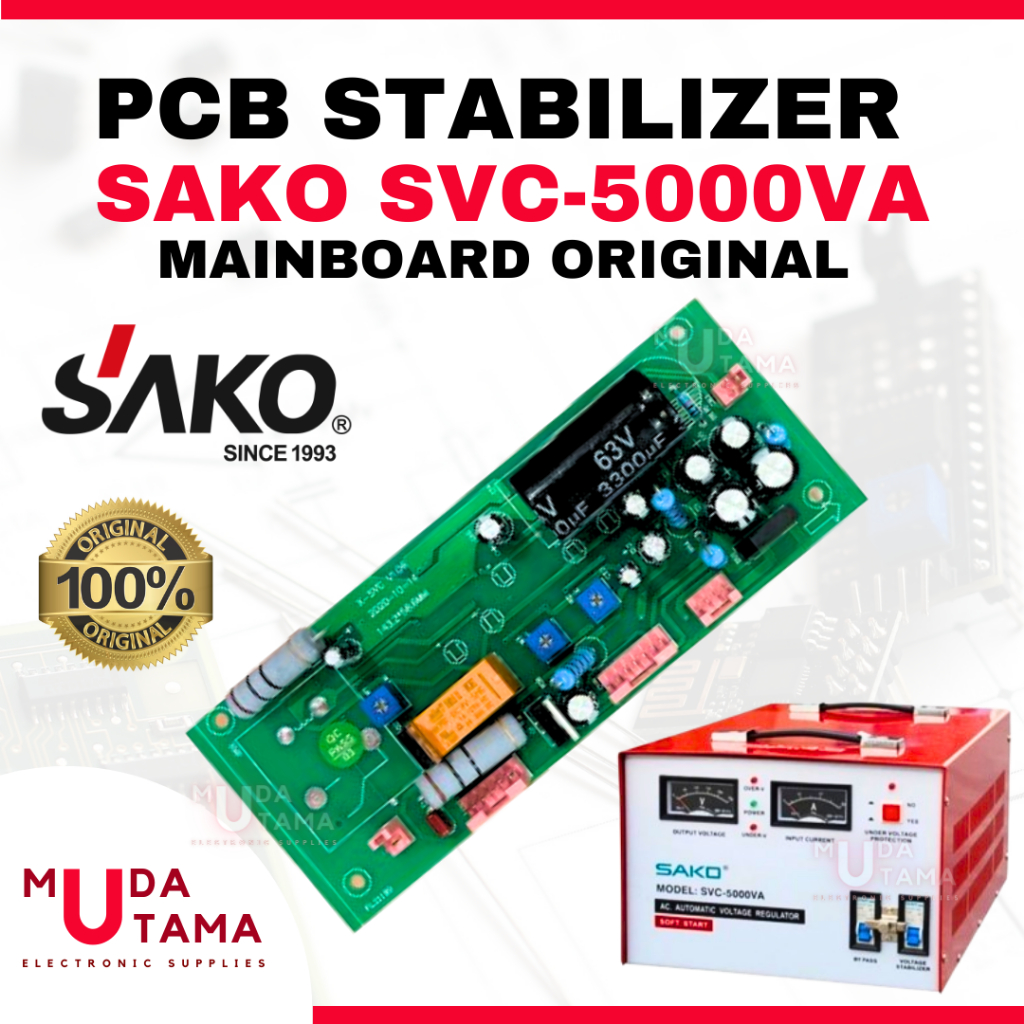 PCB Stabilizer SAKO SVC-5000VA ORIGINAL - PCB Mainboard Stabilizer SAKO SVC 5000VA ORI - PCB Stabil 