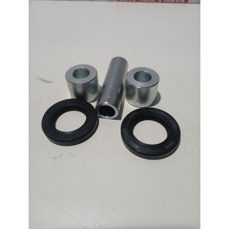 PAKET BOS RODA DEPAN SATRIA 150 FU INJEKSI//BOSH DALAM TROMOL KANAN KIRI +KARET SEAL SUZUKI SATRIA F