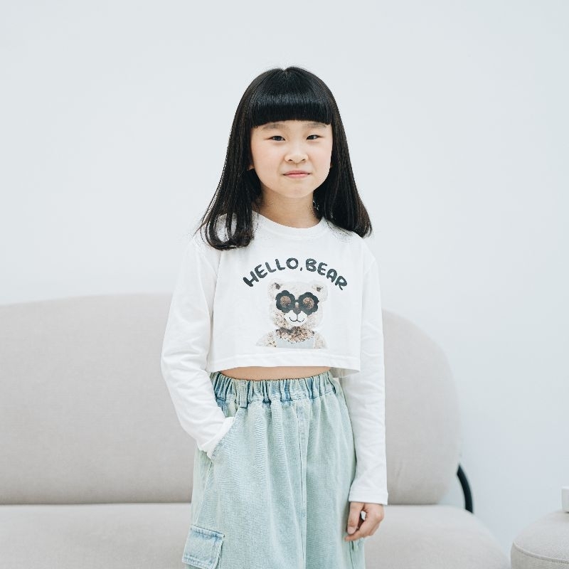 lunna korea crop top 2321 anak perempuan 3-10y