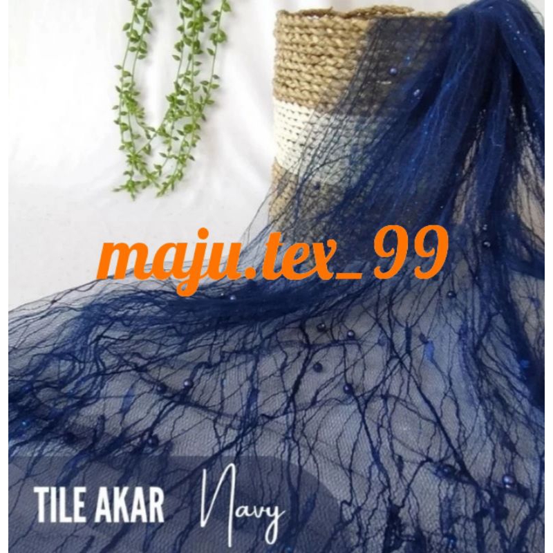 (COD) Kain Tile Akar Mutiara Gliter // Tile Akar Mutiara Termurah