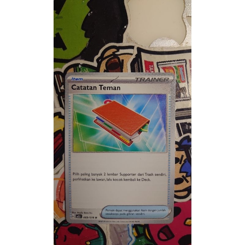Kartu Pokemon / TCG pokemon Indonesia version. catatan teman