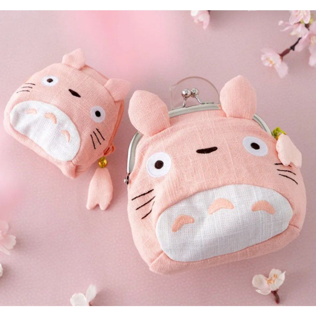 [Ready Official] Studio Ghibli Totoro Pouch Sakura (cherry Blossom) Pink New Japan