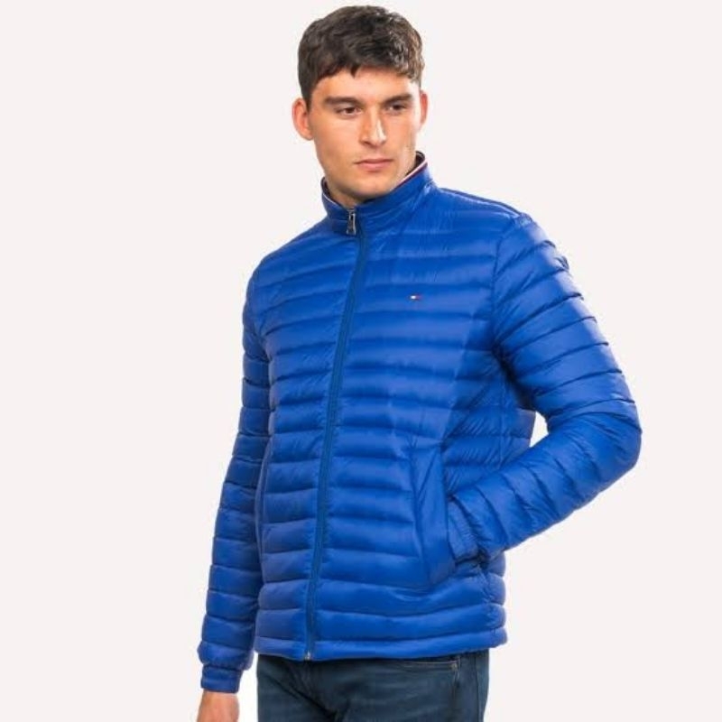 Size M Biru . Jaket TH Lightweight Feather Down Original