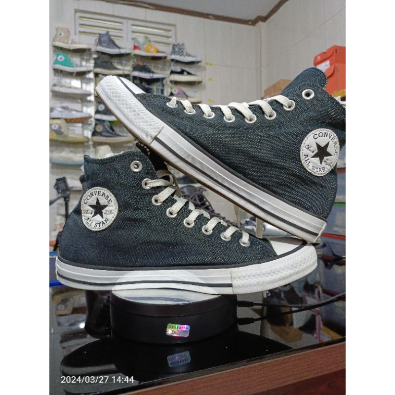 Converse High Hitam Size 40 3M Thinsulate Pernah Dipakai