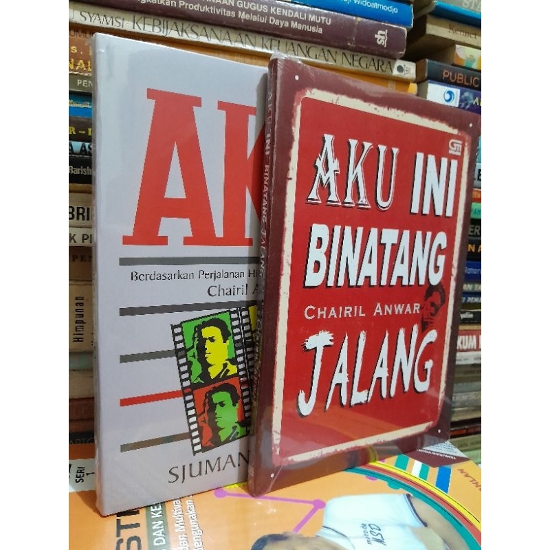 Paket 2 Buku Puisi Aku & Aku Ini Bintang Jalang Chairil Anwar