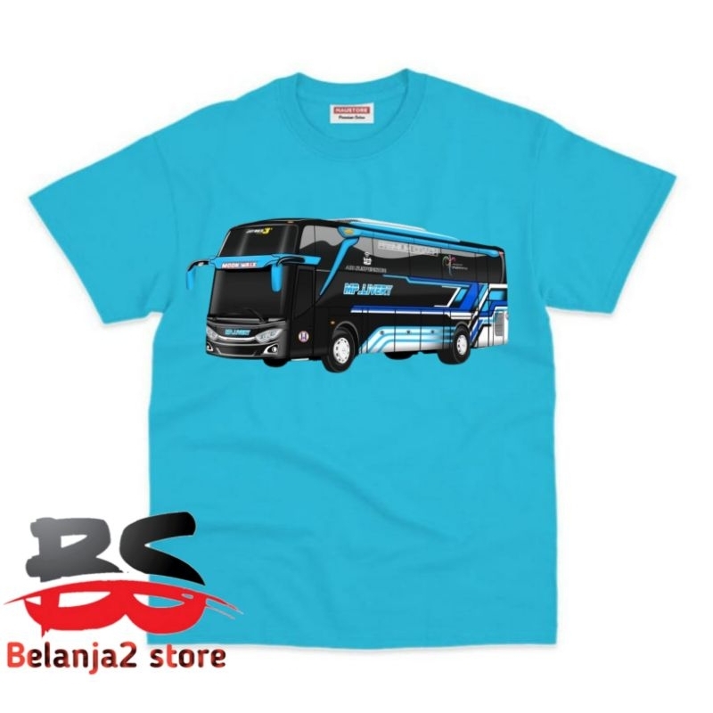 Baju kaos anak motif Bus pariwisata Atasan anak gratis nama