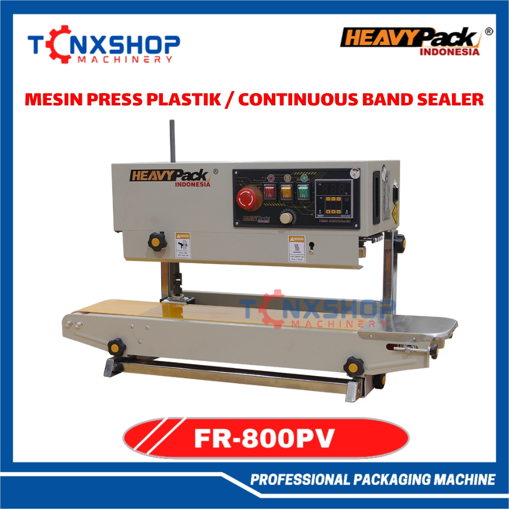Continuous Band Sealer Mesin Segel Plastik FR-800PV HEAVYPACK