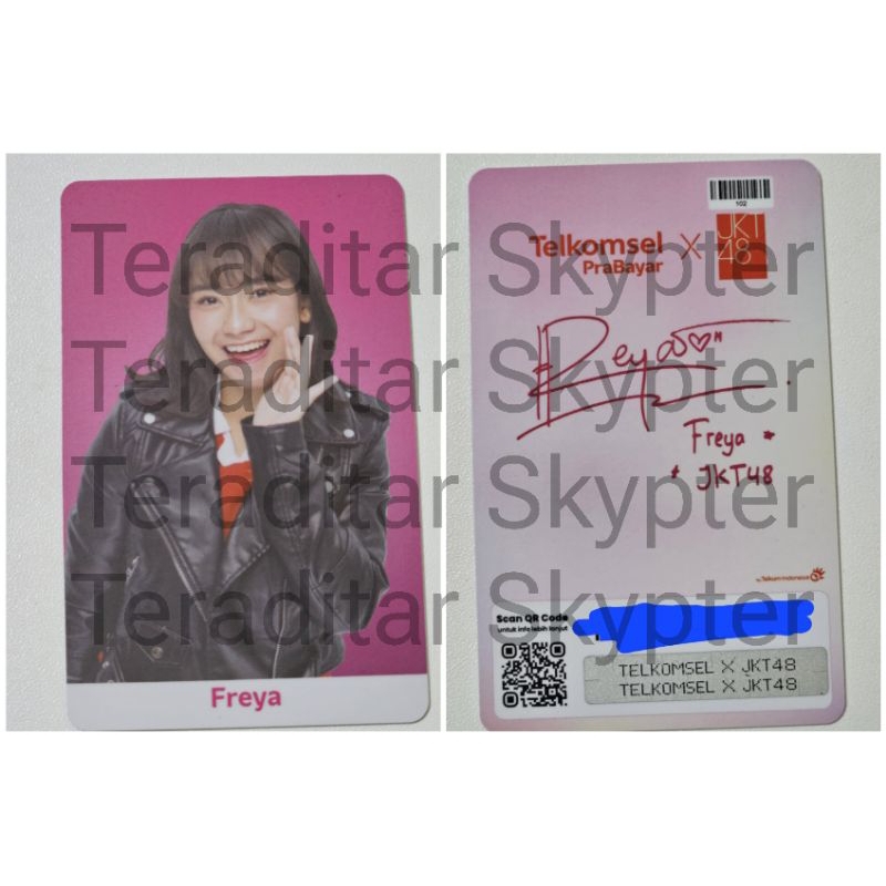 photocard PC Freya JKT48 x Telkomsel
