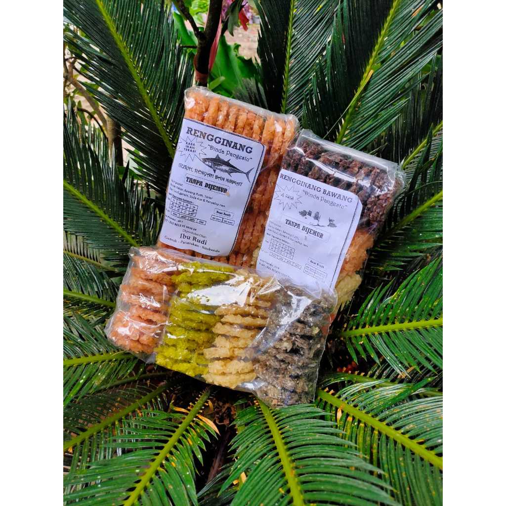 

Rengginang rasa bawang, udang, trasi, cumi