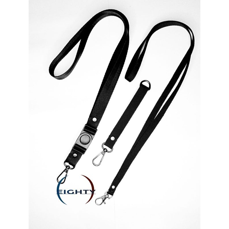 

Lanyard Hitam Polos 2cm dan 1cm Tali Lanyard ID Card Polos