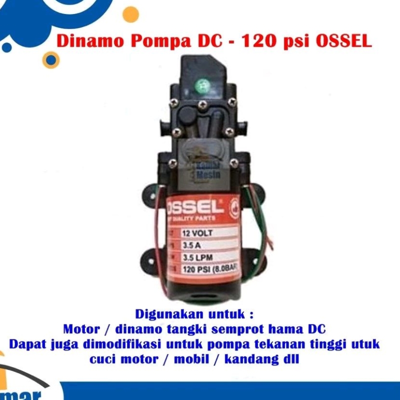 Dinamo Pompa DC 120 psi Pompa DC 120 psi Dinamo Pompa Air DC 120 psi