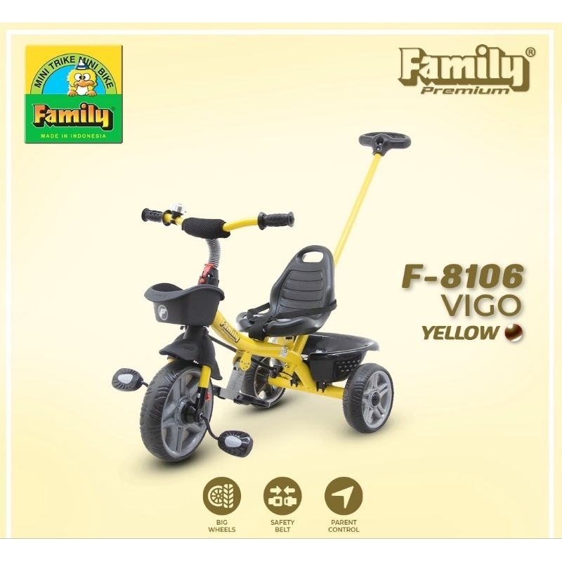 Sepeda anak roda 3 vigo family