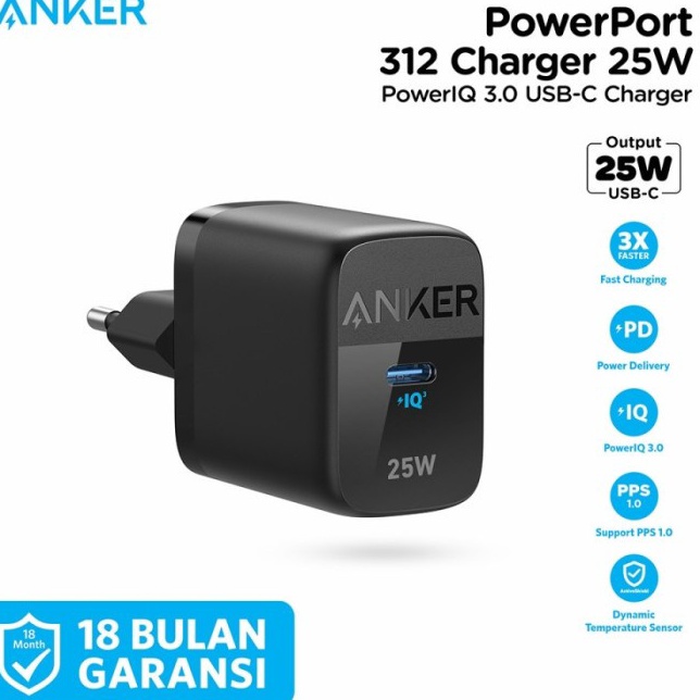 ZCT Anker Charger 25W 312 Wall Charger Anker 312 25W  A2642