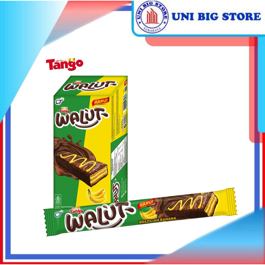 

Tango Walut Brazilian Banana Chocolate Wafer BOX 12 x 15 gr Coklat