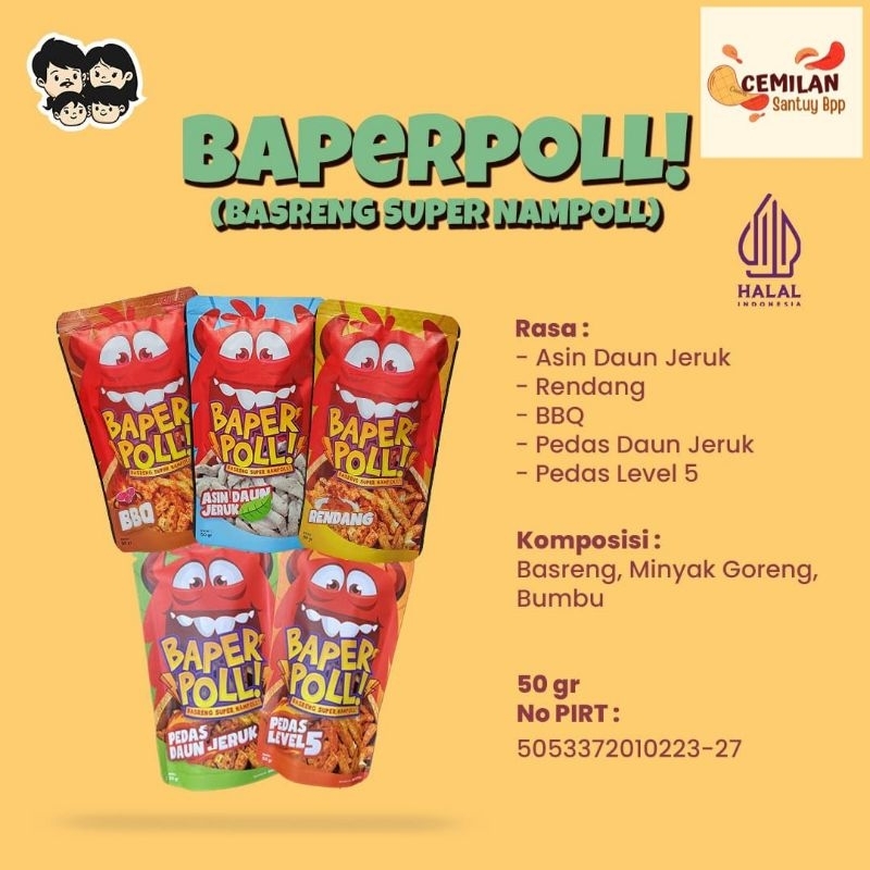 

Basreng Super Nampol Basreng halal cemilan keluarga