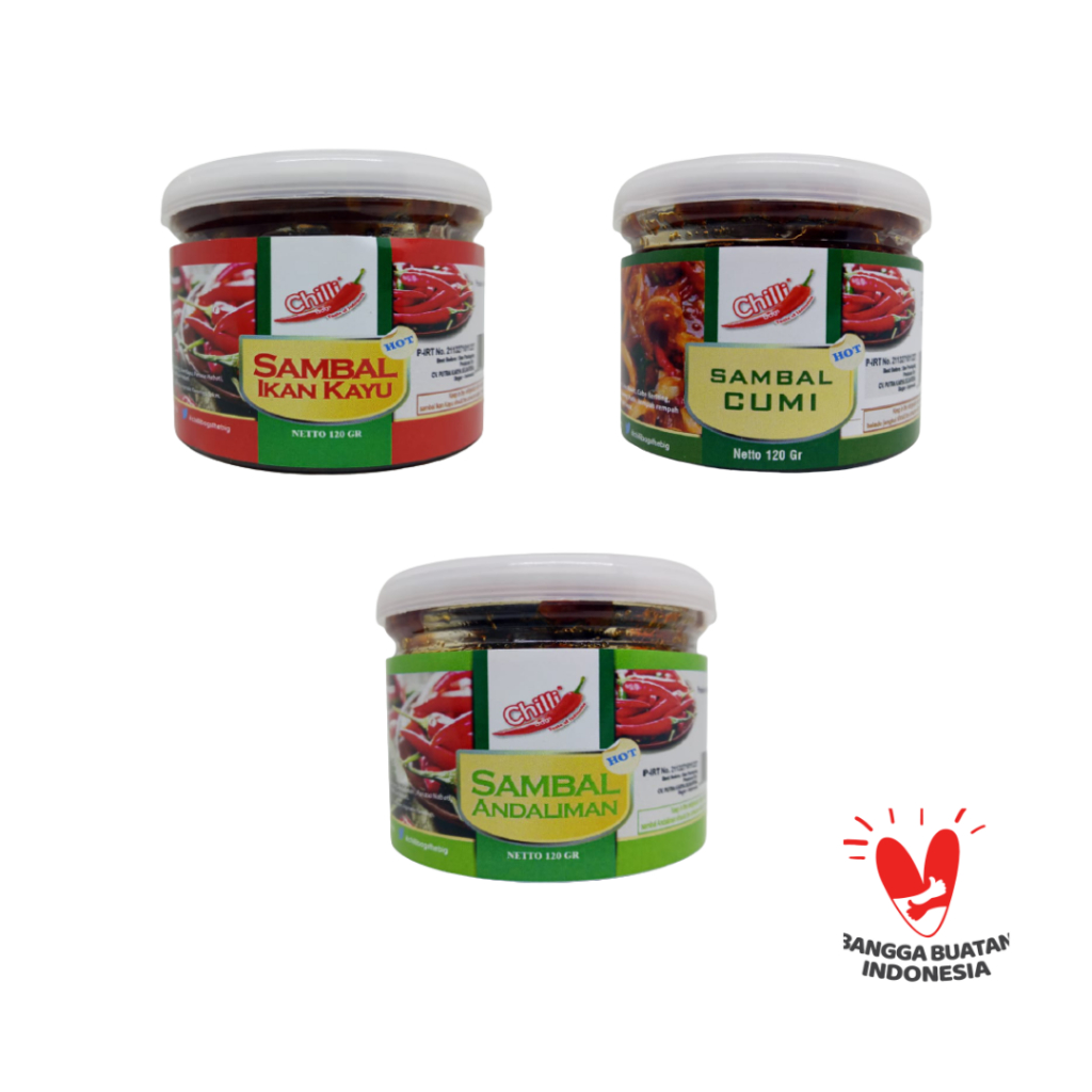 

Paket Sambal Trio Chillibag 3 Sambal Khas Nusantara