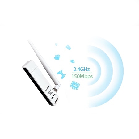 USB Wifi Receiver Adapter TP-Link WN722N 150Mbps untuk PC atau Pengganti Wifi Notebook