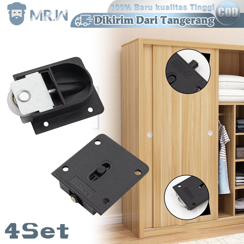 Roda Lemari Geser 4set Roda Pintu Lemari Geser Sliding Roda Lemari Sliding Roda Pintu Sliding Lemari
