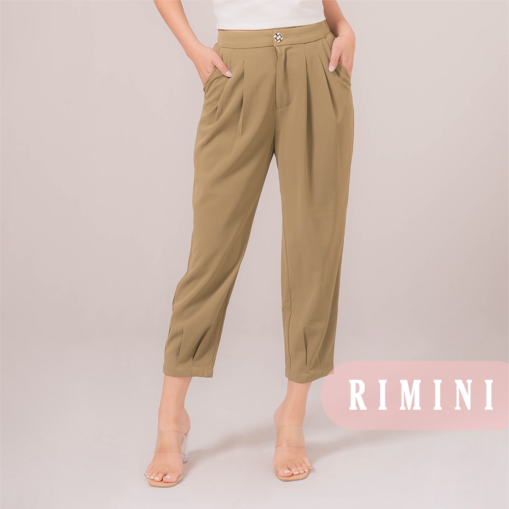 RIMINI - Bawahan Wanita Celana Panjang Formal Kekinian XS-Xl - Naleya Pants - 85774
