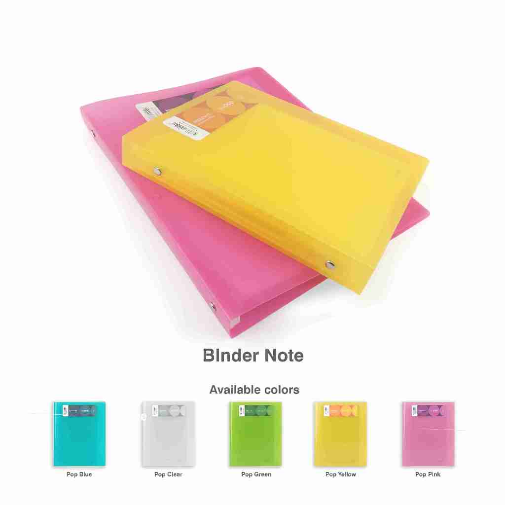 

Daiichi - Binder Note Ring Plastik File Buku Binder Isi Kertas dan Pembatas DPO2 Cover Transparan Ukuran A5/B5