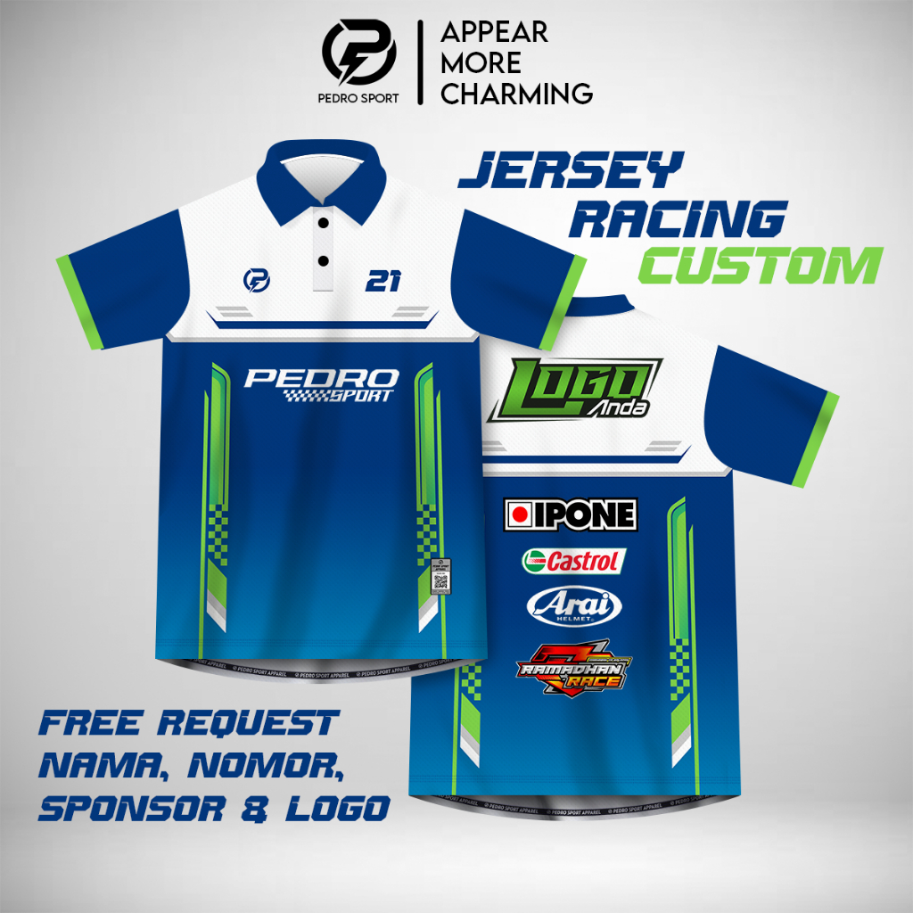 Jersey Full Printing Jersey Racing Jersey Custom Racing Jersey Polo Polo Racing Kode Jersey RacingTe