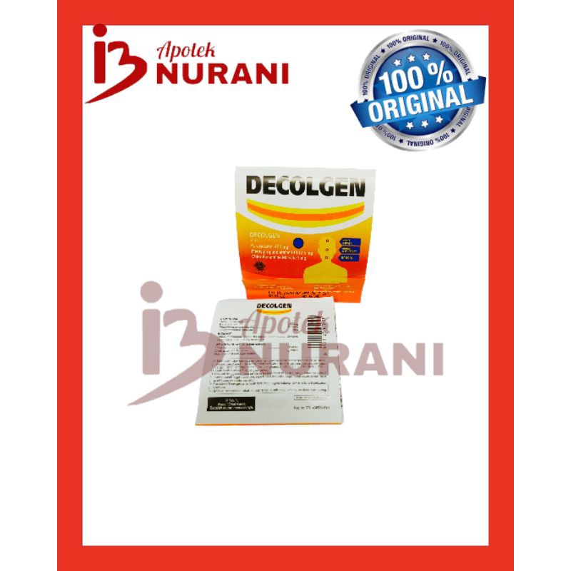 DECOLGEN OBAT DEMAM FLU DAN BATUK