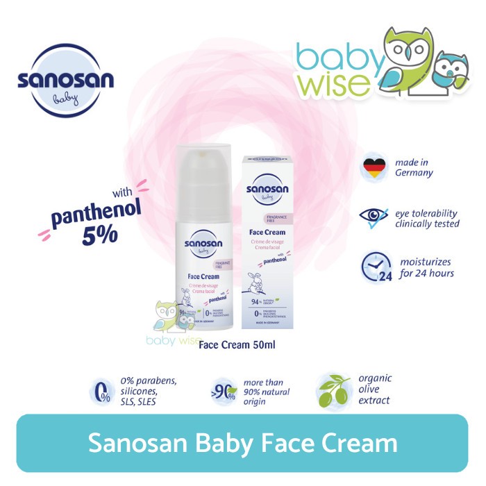 Sanosan Baby Face Cream - Krim Muka/Wajah Bayi