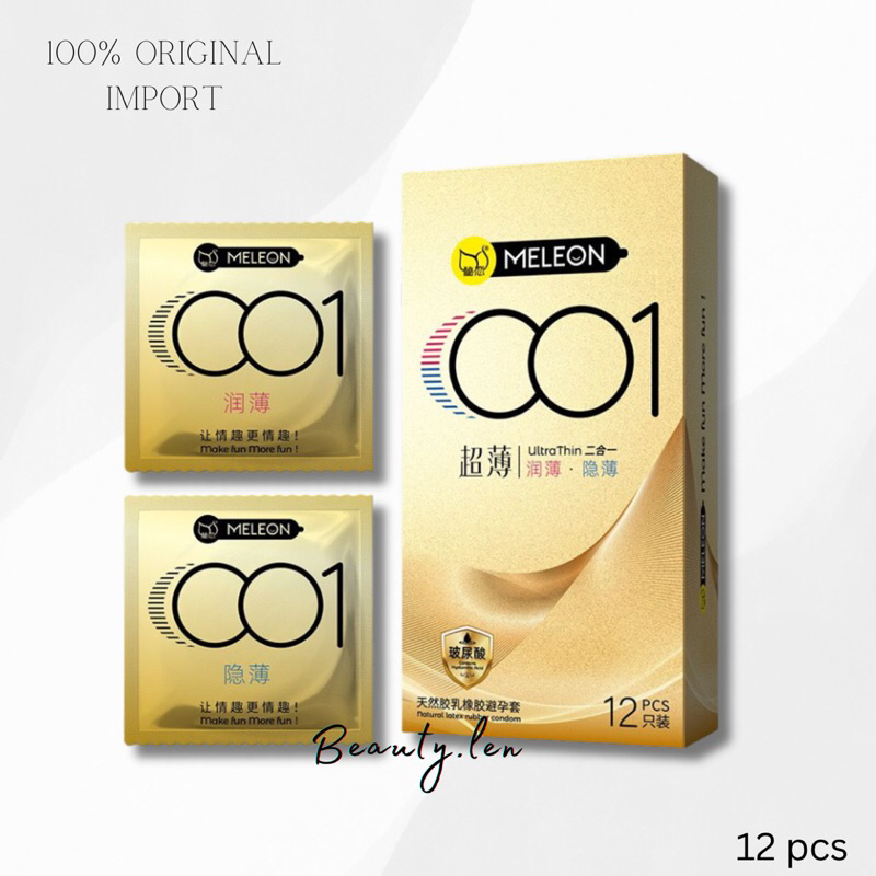 BL - Kondom / condom Pria 001 Ultrathin Gold Premium